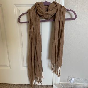 Tan/brown soft scarf